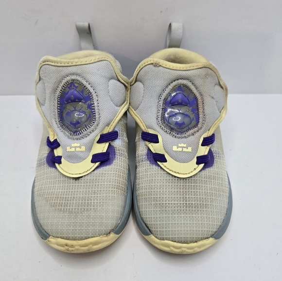 Nike | LeBron 19 TD 'Easter' pastel yellow sporty activewear sneakers Toddler 9 - Picture 3 of 11